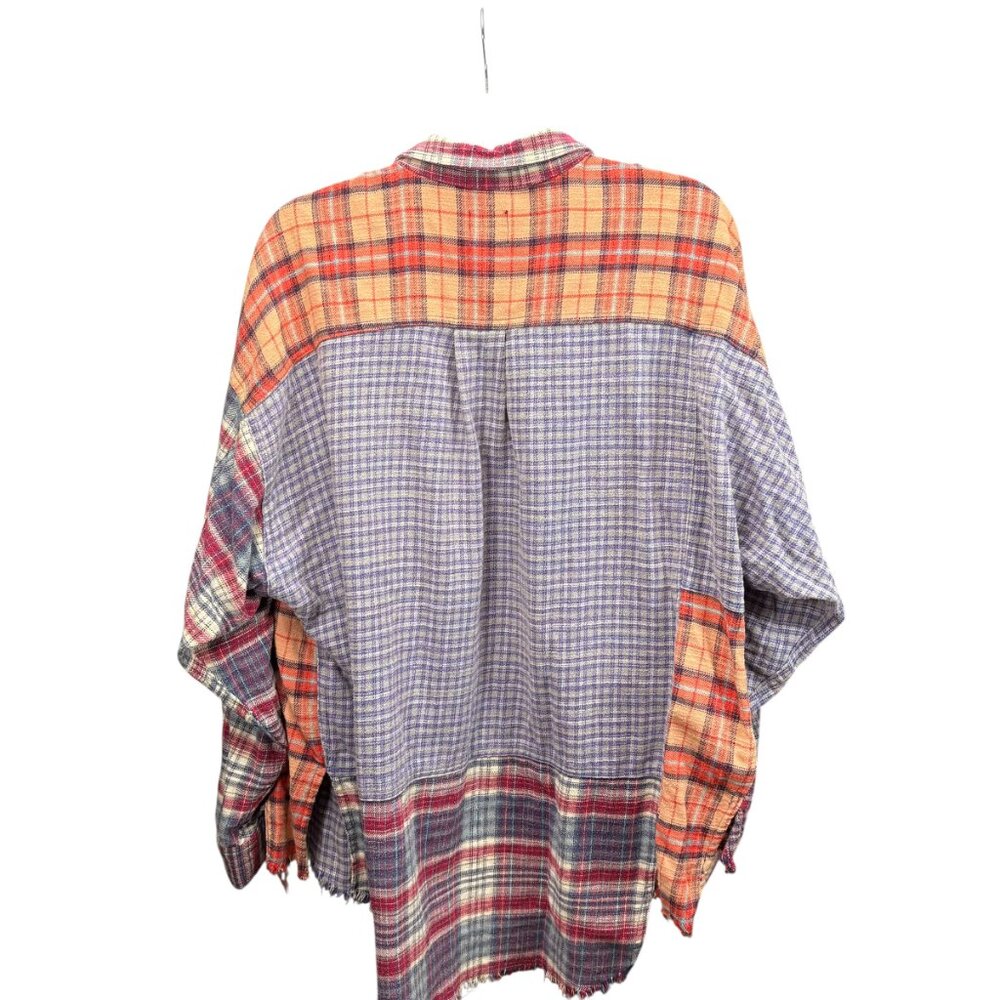 Uo Bdg Patchwork Flannel Size Medium - image 3